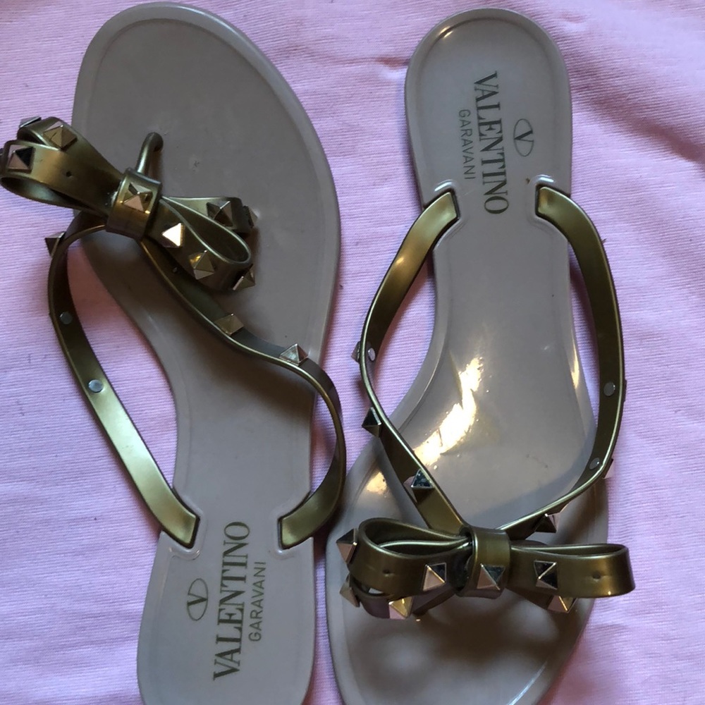 Valentino Rockstud flip flops